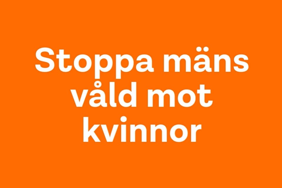 Stoppa mäns våld mot kvinnor